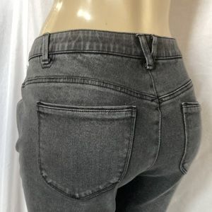 DEMOCRACY Jeans Women Tummy Control Size 18W Vintage Button Fly Frayed Hem NWOT